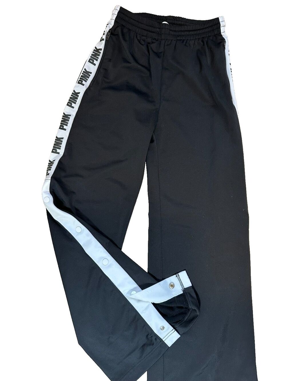 Tracksuit Pants Wide Leg Y2K Tuxedo Stripe Edgy Sporty Athleisure VS PINK  XS